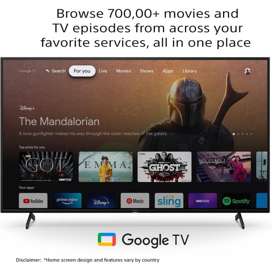 Sony Bravia 4K Ultra HD Smart LED Google TV 65X75K with Alexa Compatibility