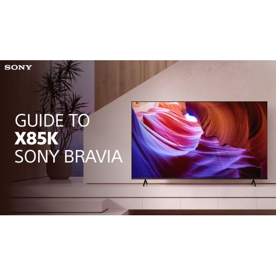 Sony 43X85K 50X85K 55X85K 65X85K 75X85K 85X85K 4K Ultra HD TV X85K Series: LED Smart Google TV(Bluetooth, Wi-Fi, USB, Ethernet, HDMI) with Dolby Vision HDR and Native 120HZ Refresh Rate